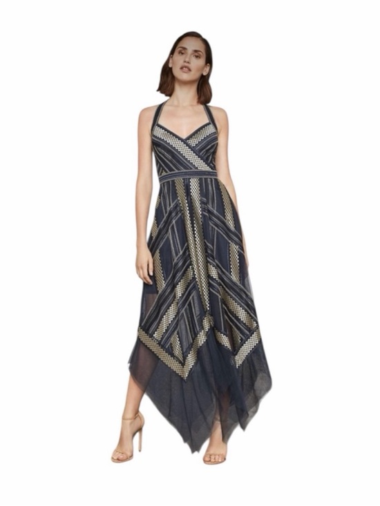 BCBGMaxAzria Dresses & Skirts - BCBGMaxazria Metallic Hankerchief Dress